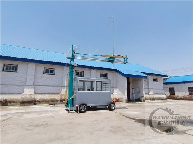 mobile grain truck probe beside the grain warehouseof grain warehouse